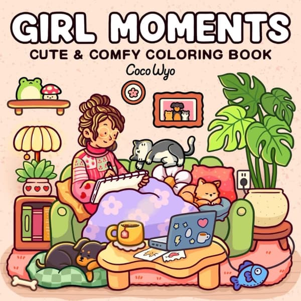 Cozy Activities Coloring Book for Adults and Teens