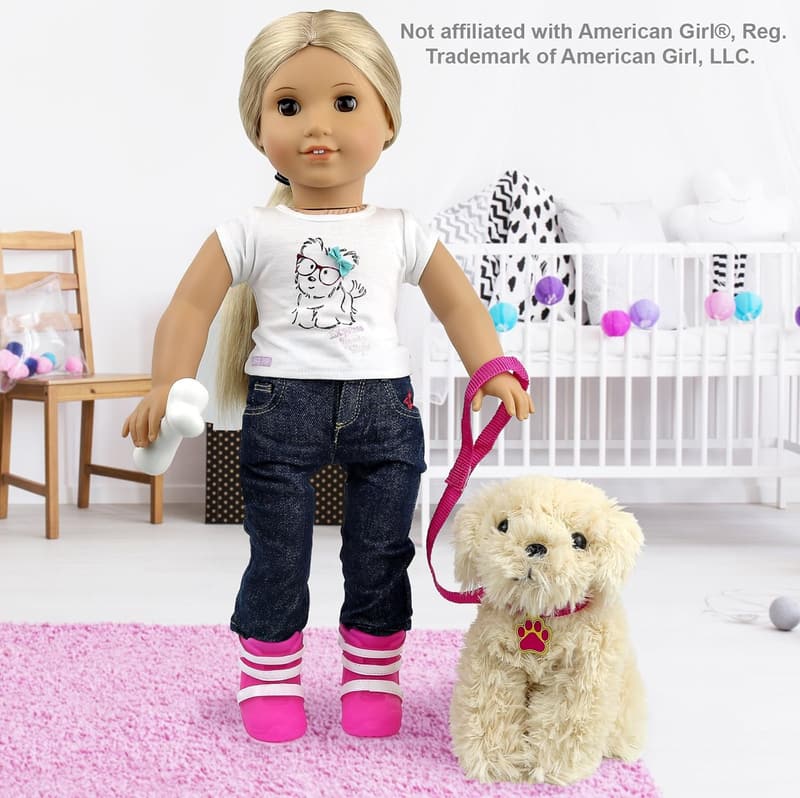 Plush Puppy Toy Set for Toddlers Ages 3-5
