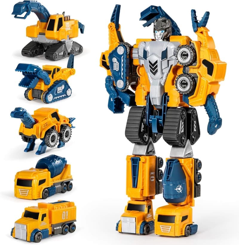 Educational 5-in-1 Toddler Magnetic Robot Construction Set