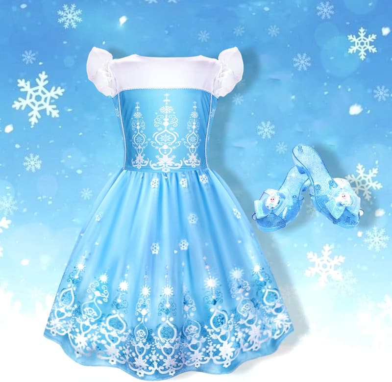 Girls' Princess Dress-Up Set with Shoes | Birthday Gift