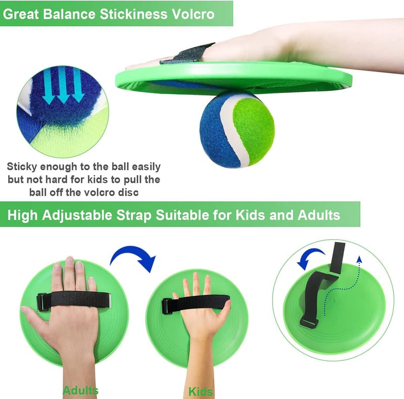 Outdoor Toss Paddle Ball Game Set - Fun Backyard Activity