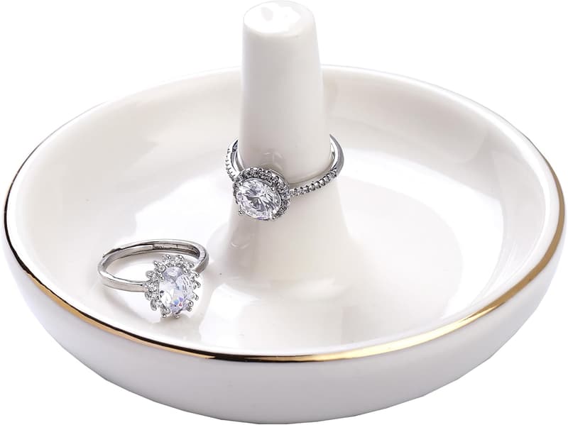 Ceramic Engagement Ring Holder Dish - Gift for Women