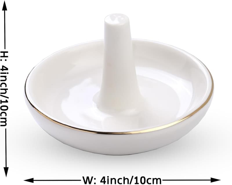Ceramic Engagement Ring Holder Dish - Gift for Women