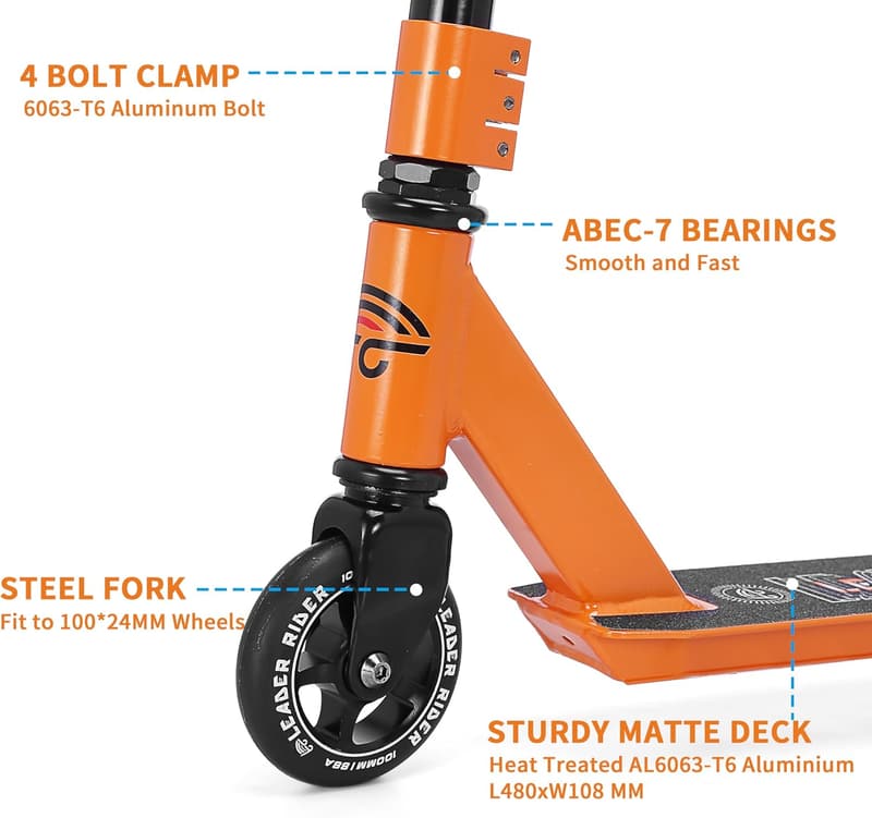 Kids' Stunt Scooter for Beginners - BMX Freestyle Tricks