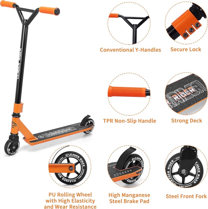 Kids' Stunt Scooter for Beginners - BMX Freestyle Tricks