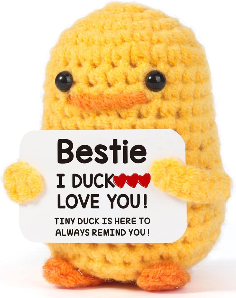 Funny Handmade Duck Plush Toy - Birthday Gift for Women