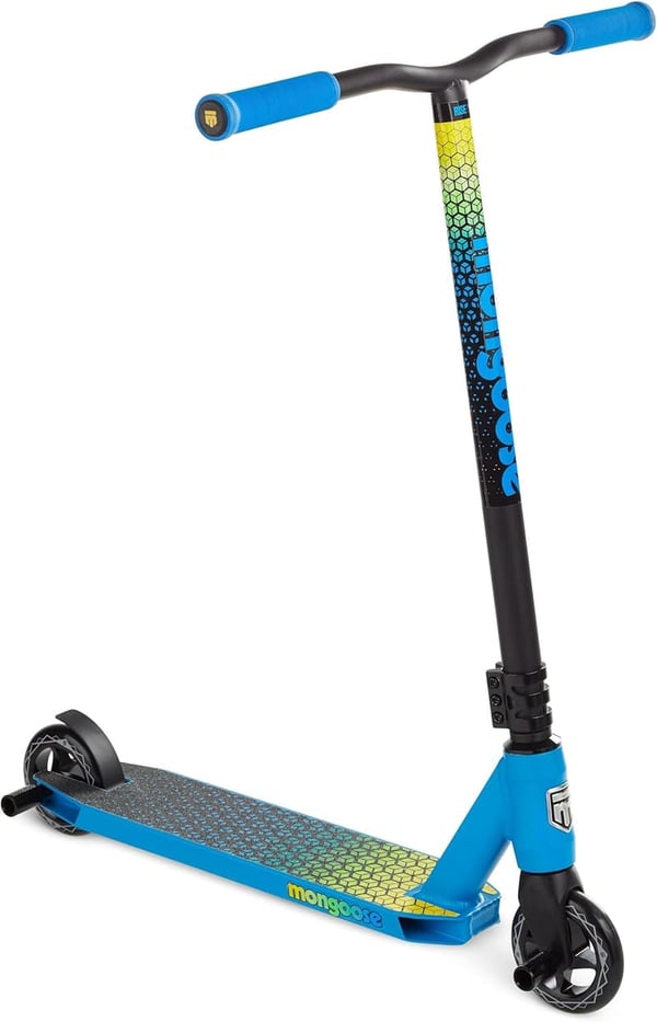 Mongoose Rise Freestyle Scooter for Kids & Adults, 220 lbs Capacity