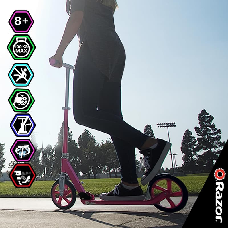 Razor A5 Lux Kick Scooter for Kids 8+, 8