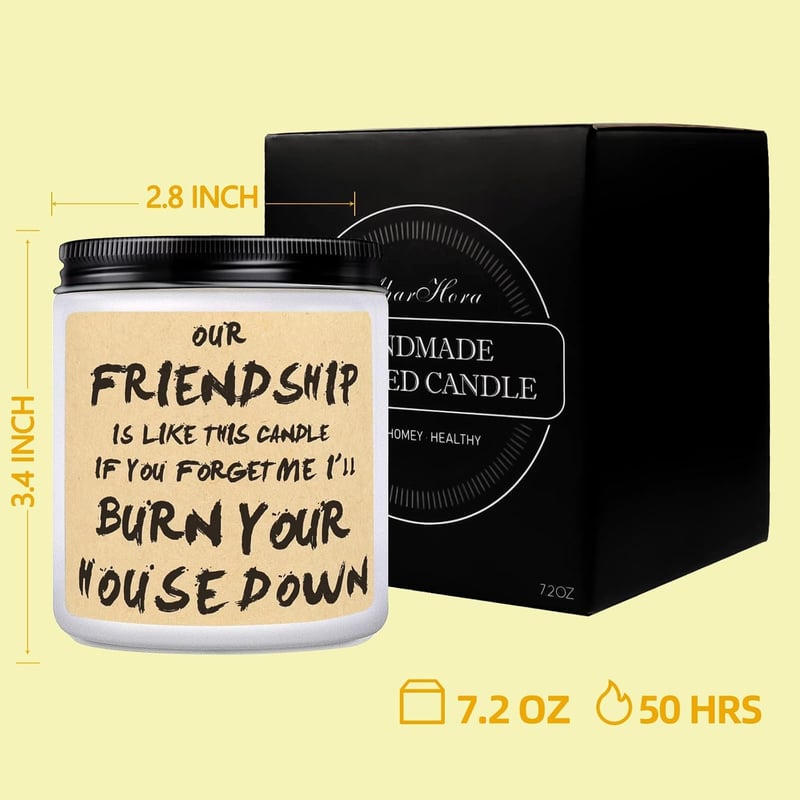 Humorous Scented Candle for Best Friend's Birthday
