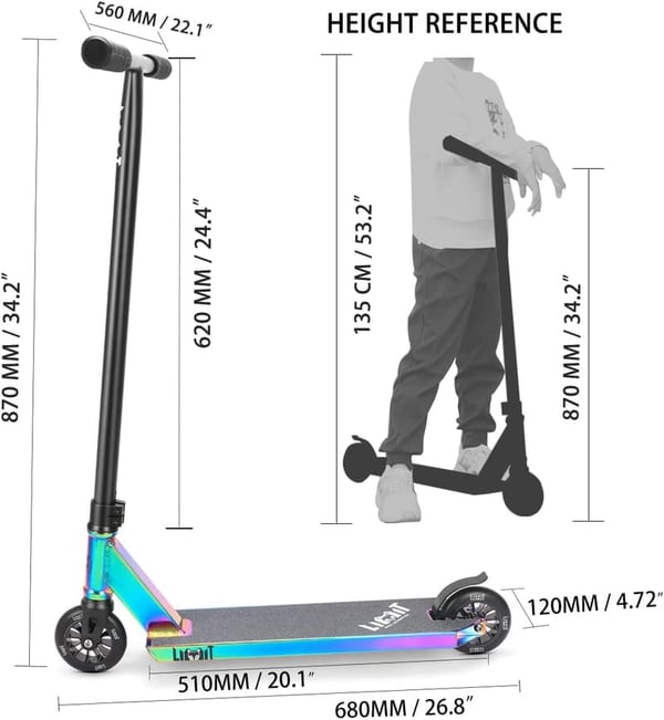 Intermediate Stunt Scooter for Ages 8 and Up