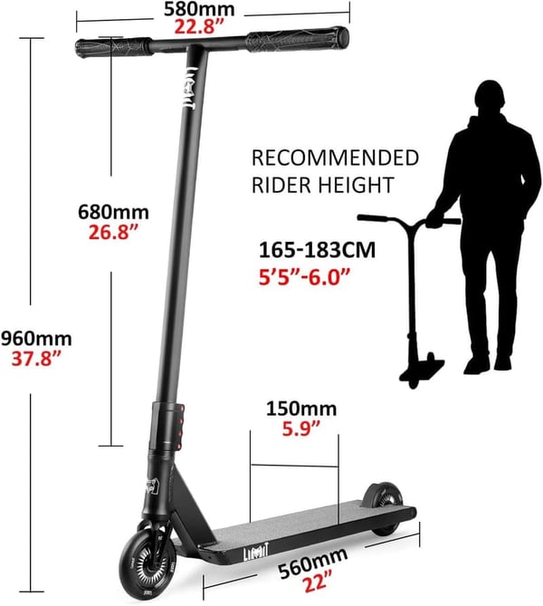 Limit LMT23AZ Pro Trick Scooter for Tall Adults & Teens