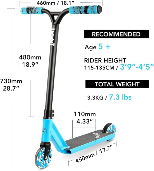Mini Pro Stunt Kick Scooter for Kids – Perfect Beginner Freestyle Scooter