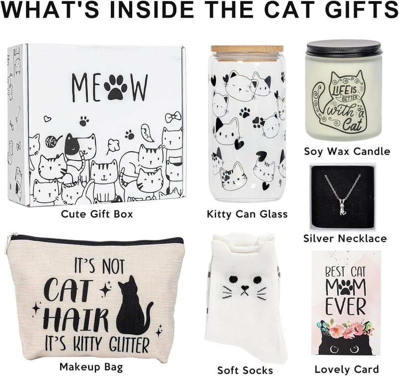Funny Cat Mom Gift Box for Women - Ideal for Mother's Day