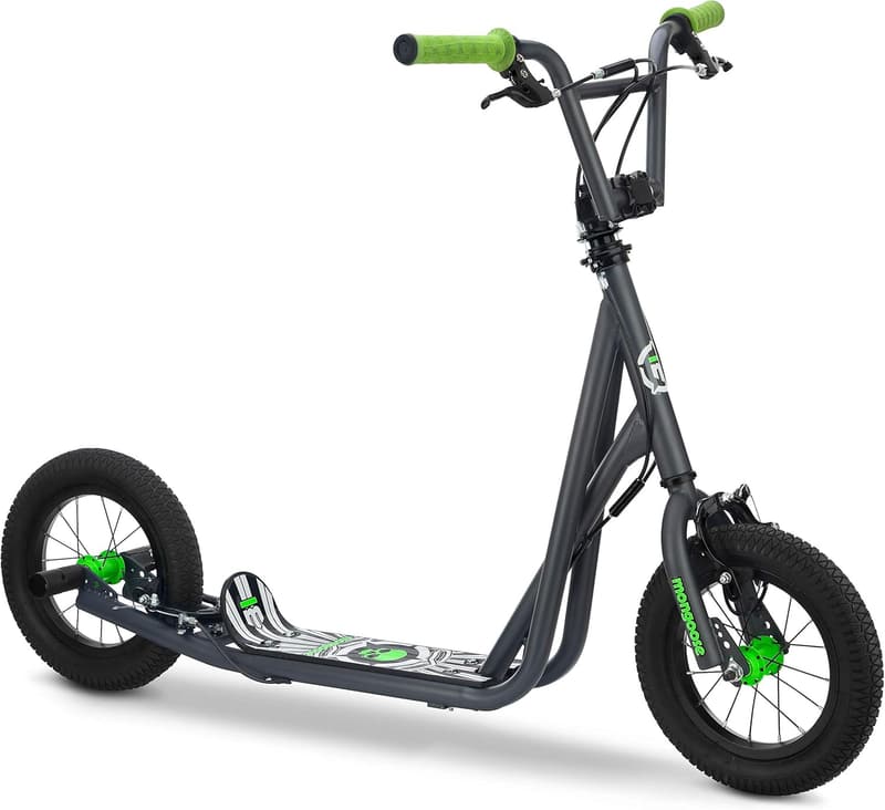Mongoose Expo Kick Scooter for Kids, 12-Inch Tires, 175 lbs Max