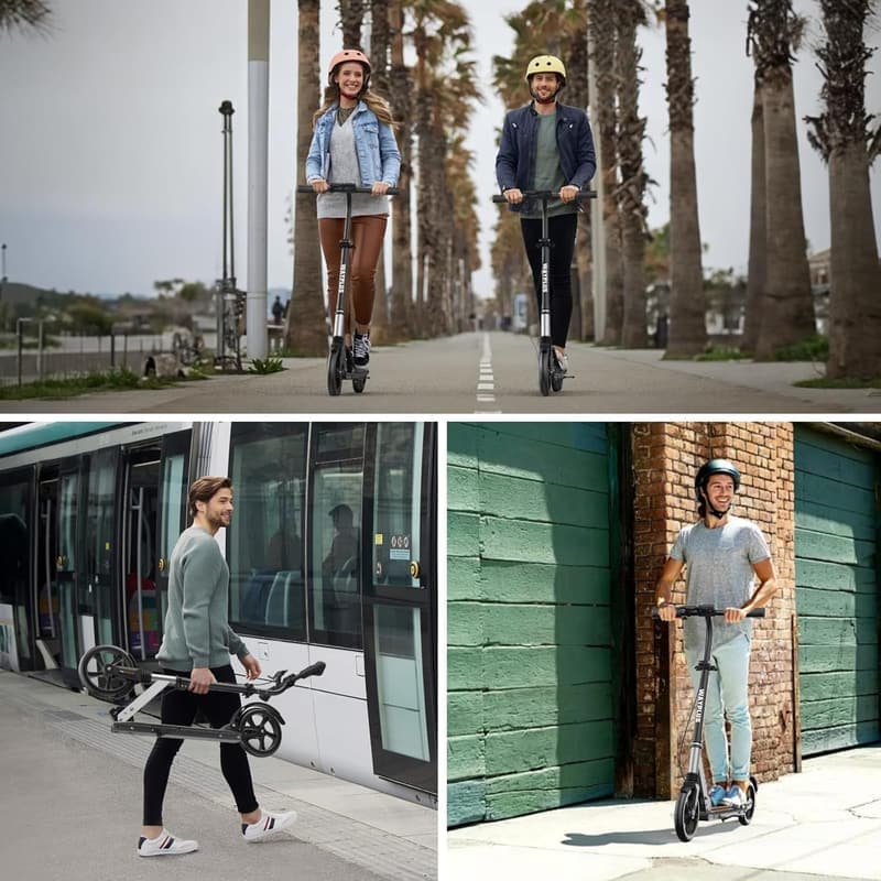 Foldable Kick Scooter for Ages 6+, Max Load 240 LBS, 8