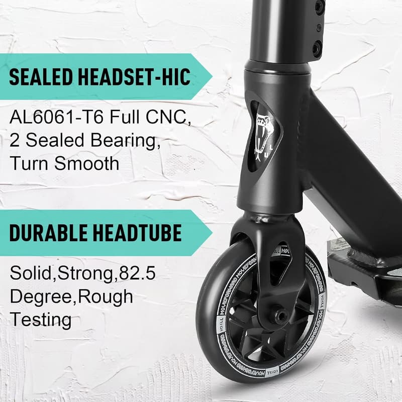 Intermediate Stunt Scooter for Kids & Teens - VOKUL K1 Pro (Grey)