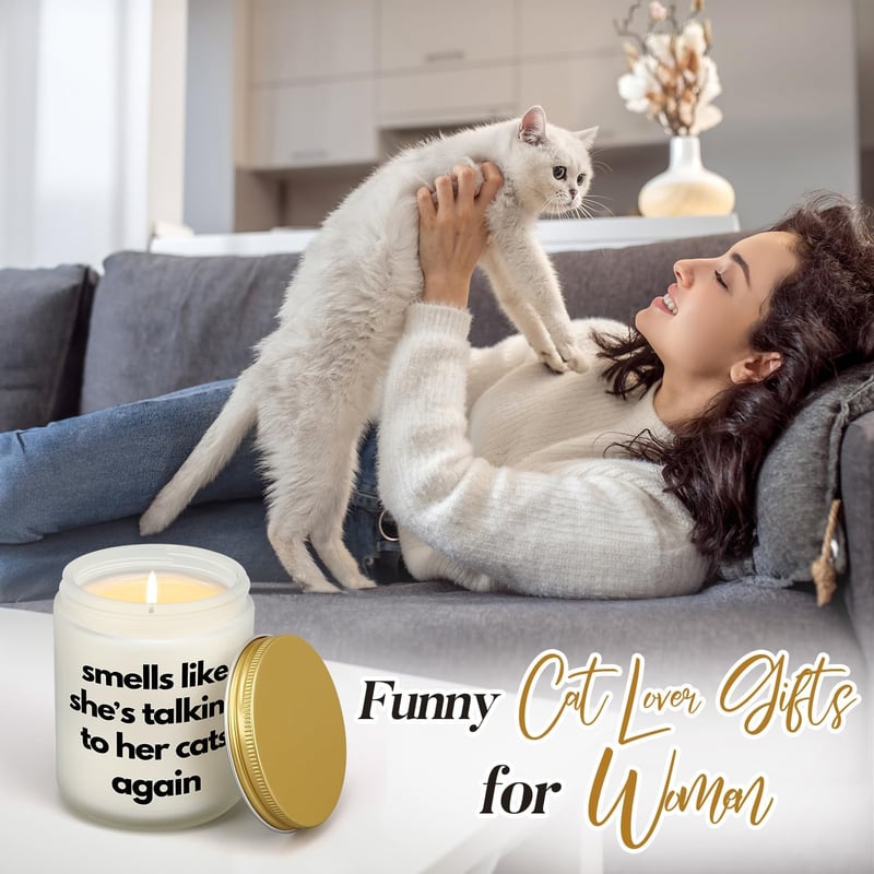 Cat Lover Gifts for Women - Funny Cat Themed Presents