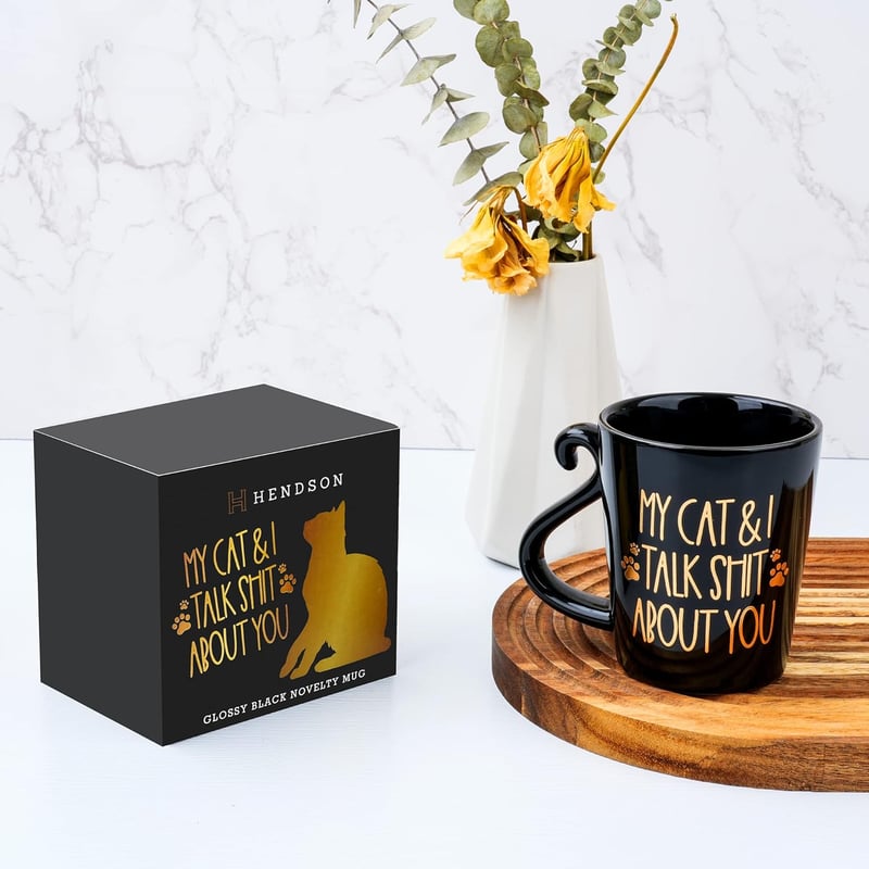 Cat Mom Birthday Mug - 2-Sided Gift for Women, 12oz