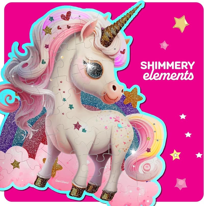 Unicorn Jumbo Floor Puzzle for Kids Ages 3-6 - Perfect Birthday Gift
