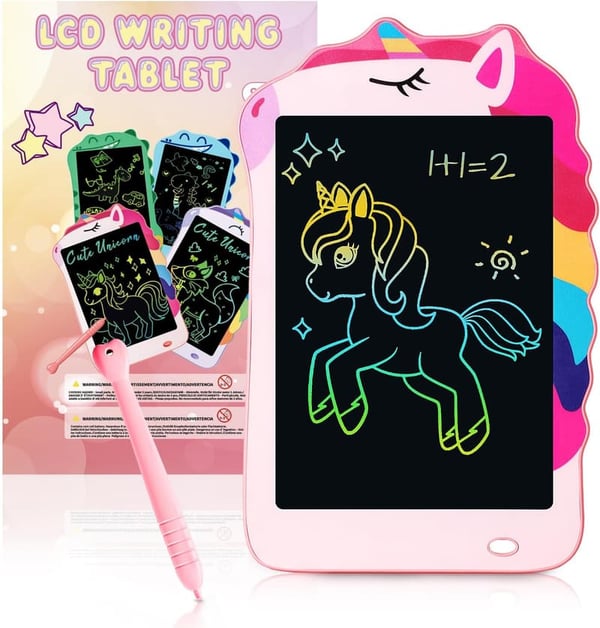 Colorful 8.5-Inch Unicorn LCD Writing Tablet for Kids