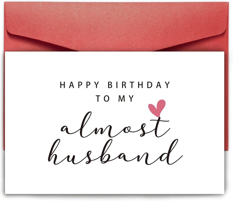 Happy Birthday Card for Fiance with Love Note