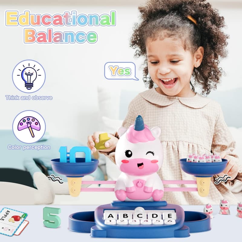 Unicorn Counting & Matching Educational Toy for Toddlers