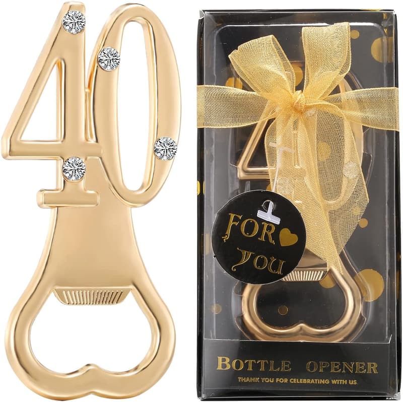 40th Birthday Party Bottle Openers - 24 Pack Gifts