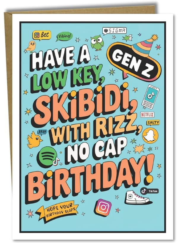 Funny Birthday Card for Kids & Teens | Handmade in USA