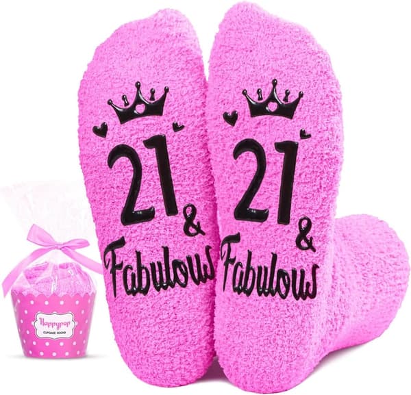 21st Birthday Socks for Women and Men