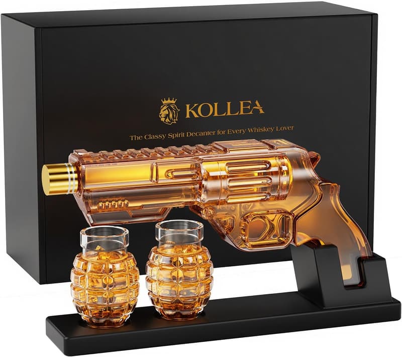 Grenade-Shaped Whiskey Decanter Set for Men’s Gifts