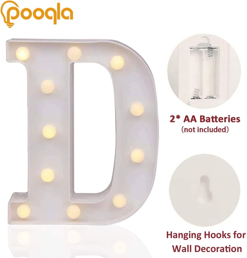 LED Marquee Letter Lights for Home & Wedding Decor