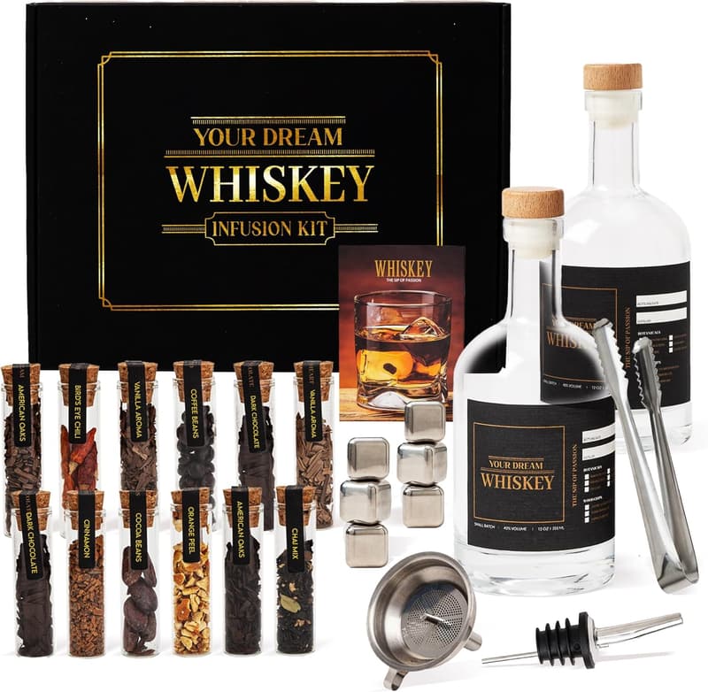 DIY Whiskey Making Kit - Unique Bourbon Gift for Men