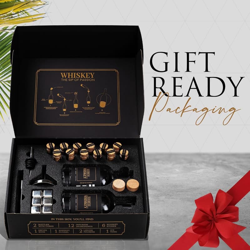 DIY Whiskey Making Kit - Unique Bourbon Gift for Men