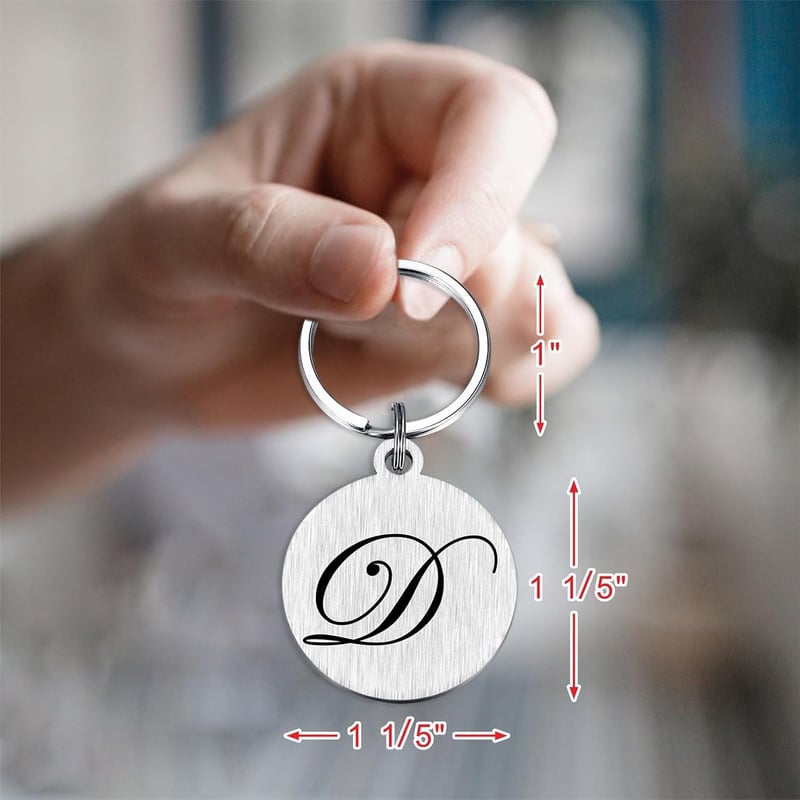 Mother's Day Butterfly Initial Keychain for Women