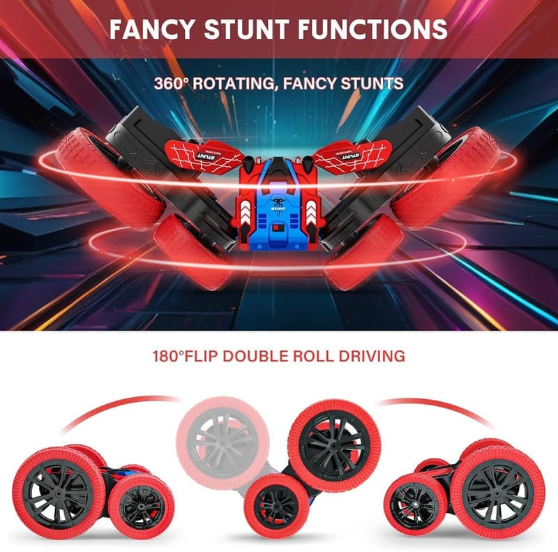 All-Terrain 4WD Stunt Car for Kids 3-12 Years