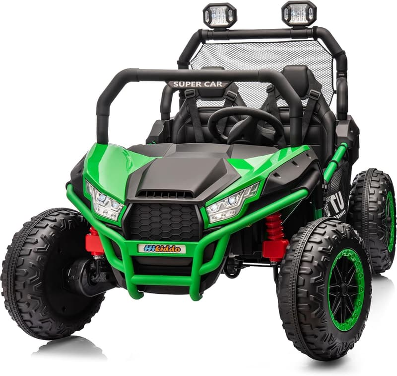 Kids 2-Seater 24V 4WD Ride-On Toy Car - Green