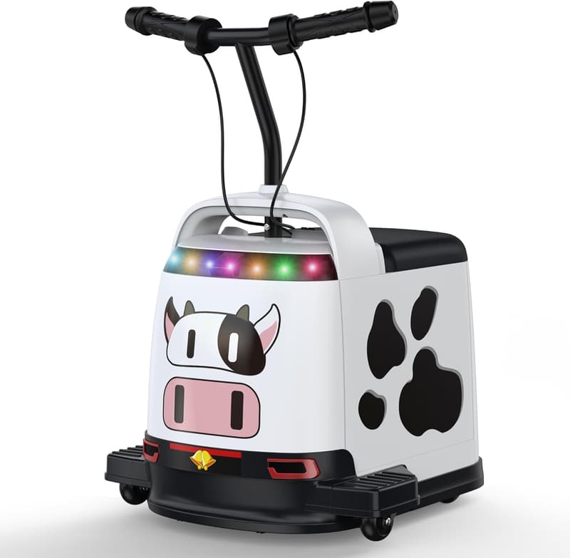 Kids Electric Ride-On Car with 180W Quiet Motor, Safety Limit