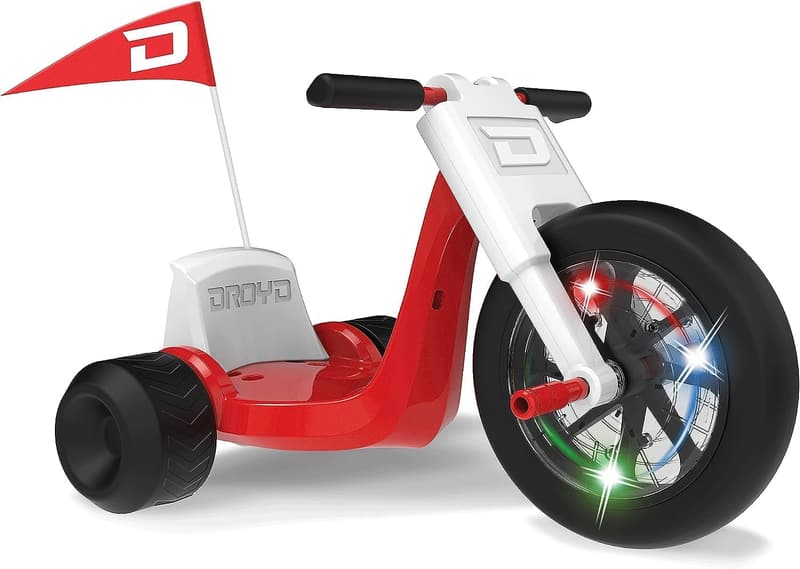 Kids' Electric Tricycle with Parental Control & LED Lights