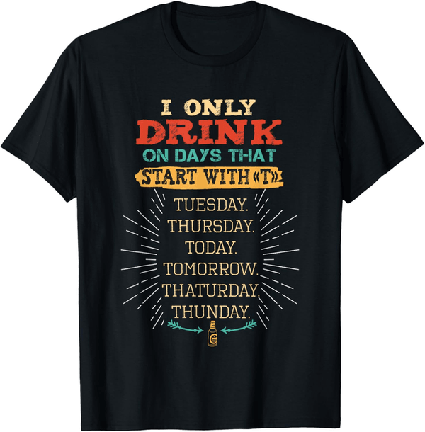 T-Shirt for Drinkers - Monogrammed 