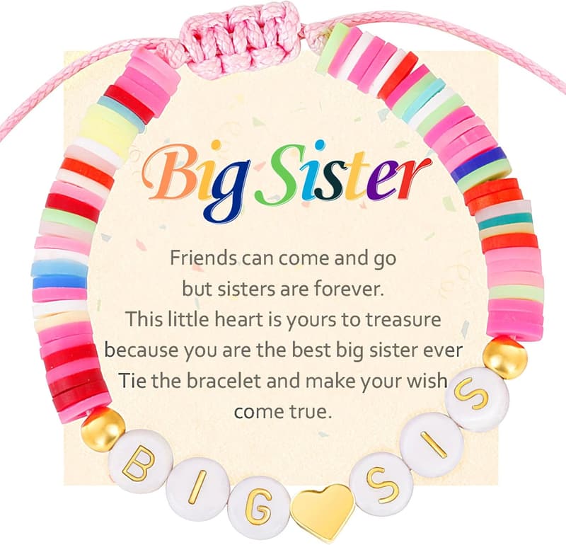 Big Sister Bracelet for Girls - Charm Jewelry Gift