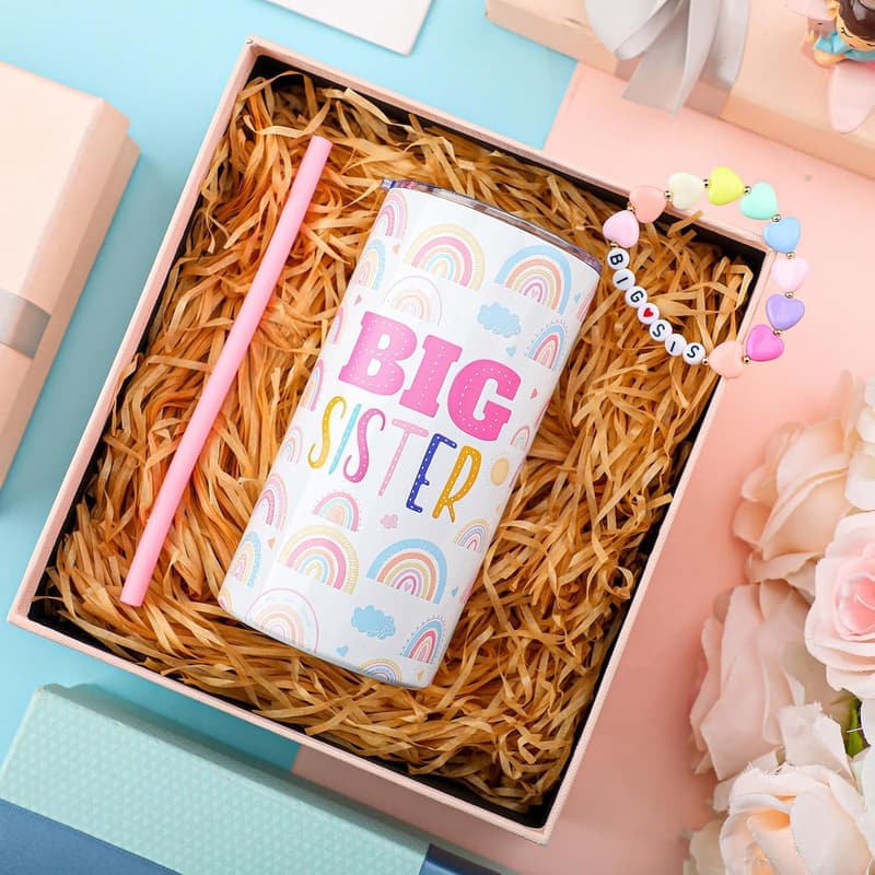 Big Sister Announcement: 12 oz Stainless Steel Tumbler Set