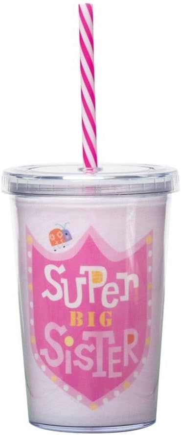 Super Big Sister Pink Insulated Tumbler for Girls, 10 fl. Oz.