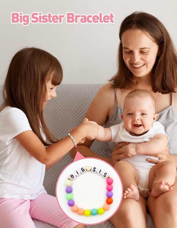 Personalized Big Sister Fanny Pack & Bracelet Set for Girls