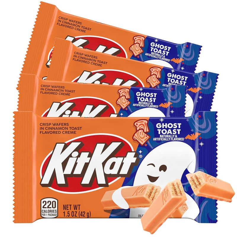 Halloween Cinnamon-Flavored Ghost Toast Wafer Bars - 4 Count