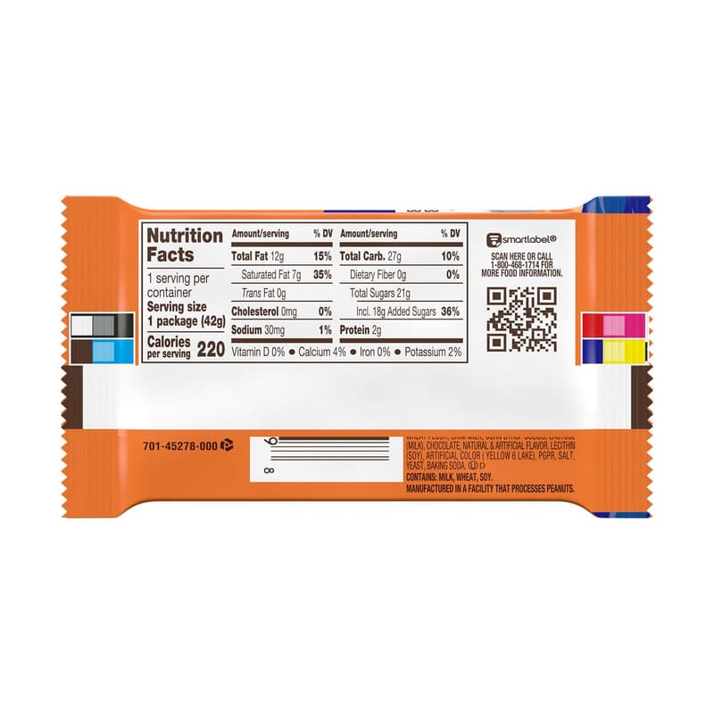Halloween Cinnamon-Flavored Ghost Toast Wafer Bars - 4 Count