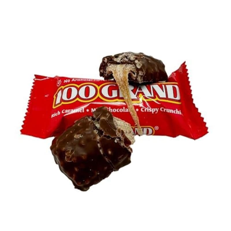100 Grand Fun Size Candy Bars - 2 LB Resealable Bag