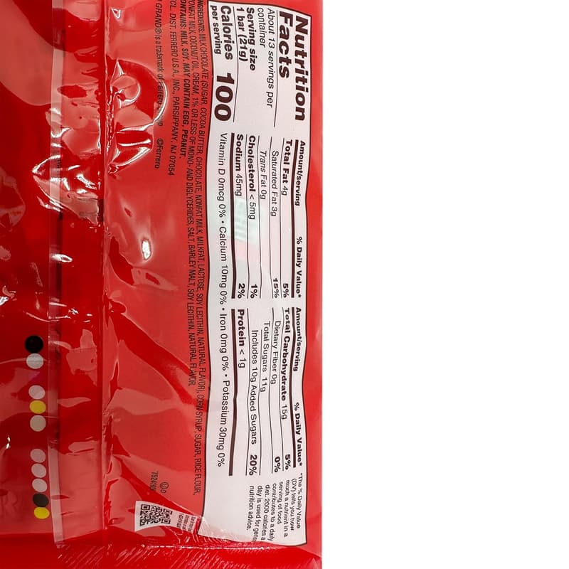 100 Grand Fun Size Candy Bars - 2 LB Resealable Bag