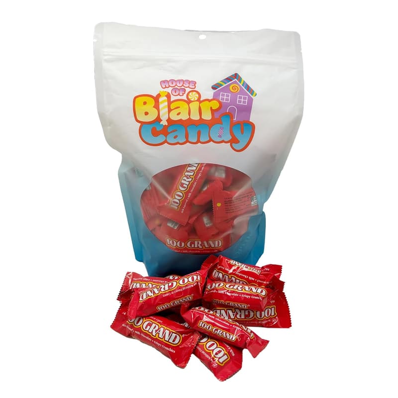 100 Grand Fun Size Candy Bars - 2 LB Resealable Bag
