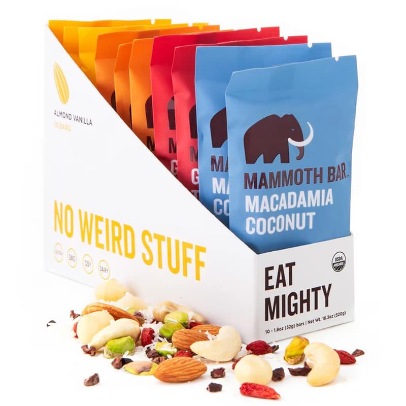 Organic Protein Bars Variety Pack – 10 Paleo, Gluten-Free Bars