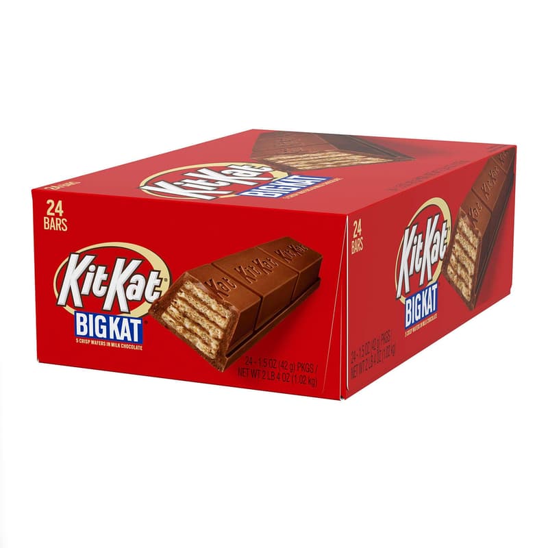 KIT KAT BIG KAT Milk Chocolate Wafer Bars - 1.5 oz, 24-Pack